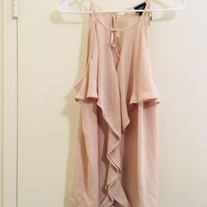 Mossimo Blush Flowy tank top Sz M